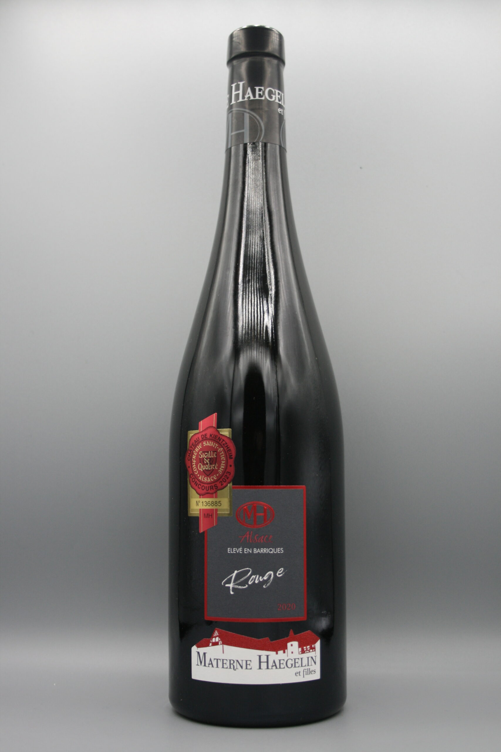 Rouge d'Alsace élevé en barriques Domaine Materne Haegelin